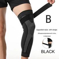 1Piece Sports Kneepad Men Pressurized Elastic Knee Pads Support Fitness Gear Basketball Volleyball Brace Protector M