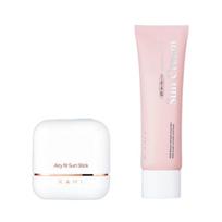 Kahi Airy Fit Sun Stick & Zinc Derma Mild Sun Cream Set — Lightweight & Gentle UV Protection Duo (SPF50+ / SPF50)