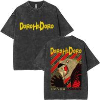 Anime Dorohedoro Kaiman Skalbti Retro Marškinėliai Vyriški Gotikiniai Komiksų Roko Marškinėliai Vyriški Marškinėliai Streetwear Oversized Viršutiniai Marškinėliai M