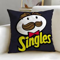 classic snack brand Pringles Cushion Cover Soft & Easy-Wash Pillow Case – Versatile for Couch, Bed, Travel and Office 30cmx30cm
