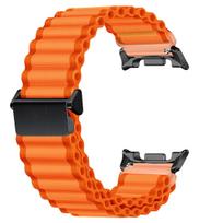 Trail dirželis Samsung laikrodžiui Galaxy Watch 8 40 44mm/8 Classic Nailoninis Ocean Loop dirželis Galaxy Watch Ultra 2025 47mm Apyrankė galaxy 8classic 46mm orange