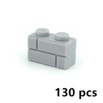 Wall Bricks Thick 1+2 1*2 1*3 1*4 Dots DIY Building Block MOC City Accessories Door Window Construction Figures Thick Brick Wall