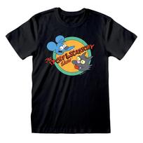 Simpsons Itchy And Scratchy Show Logo T-Shirt M