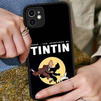 T-Tintin A-Adventures Phone Case For IPhone 16 15 14 13 12 11 Pro Max Plus X XS MAX Black Matte Phone Fundas iphone 15