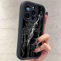 Gothic Cyber Sigil Cross Phone Case For iPhone 17 16 15 14 13 12 11 Pro Max 16E Plus INS Soft Cover iPhone 11 pro