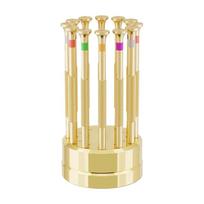 12pc Precise Screwdriver Set Copper Handle Alloy Shafts Ideal For Eyeglass Mobile Phone Watch Glasses Electronics Repair 1