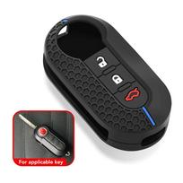 Silikoninis raktų dėklas nuotolinio valdymo pultelis Automobilio rakto dangtelis Peugeot Boxer Citroen džemperiui Fiat 500 Panda Ducato 500L Punto Lancia Musa
