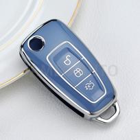 Tpu Folding Car Remote Key Cover Case For Ford Focus 2 3 Mk3 St Rs Ecosport Kuga Escape Fiesta Fold C-Max S-Max Mondeo Keychain