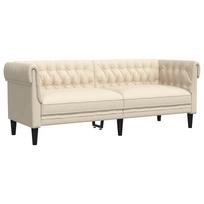 3 Seater Chesterfield Sofa Linen