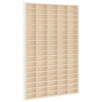 Wooden Collector s Display Cabinet with 90 Compartments 50.5 x 4.5 x 79 cm