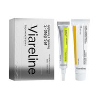 2-Step Brightening & Tightening Set, Retinol Lift Booster & Pore + Dark Spot Brightening Cream, Anti-Wrinkle Acne Scar Repair Kit, Long-Lasting Hydrat 1 Set