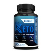 Powerful Keto Complex with Apple Cider Vinegar for Daily Energy and Focus Support, 120 Capsules 120PCS