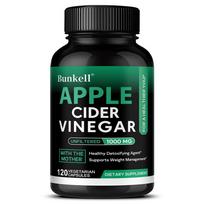 Apple Cider Vinegar 1000mg with the Mother Unfiltered Vegetarian Capsules for Digestive and Wellness Support 120PCS