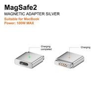 100W Type-C Female To Magsafe 2 Converter Laptop Indicator Light Usb-C Magnetic Adapter Zinc Alloy Connector For Macbook Air/Pro