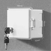 with Lock Outdoor Socket Waterproof Box Anti-Theft DustProof Charging Socket Lock Box Thicked Socket Protection Box 86Type balta