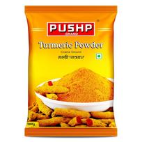 Pushp Turmeric Powder Natural Culinary Spice For Authentic Indian Cooking Rich Yellow Color Pure 500g Pack Of 1 For Kitchen