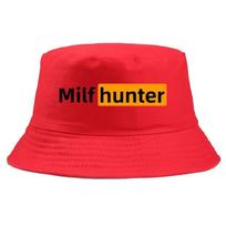 Milf Hunter Fisherman Hats Harajuku Panama Cap Daily Cool Casual Lovely Streetwear Outdoor Vintage Fashion Versatile Bucket Hat Hat girth 56-58cm