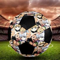Soccer Ball Colorful Machine Stitched PVC Size 5 Team Training Competition Ready Durable High-Bounce Cool Sports Gift