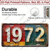 Retro 1972 Vintage Metal Wall Sign Man Cave Pub Garage Bar Rustic Tin Decor Home Gift (Multicolor,TYA-1013143-15x30cm) įvairiaspalvis