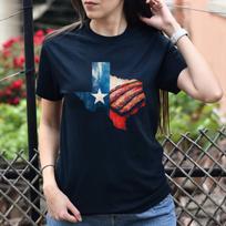 Texas state flag Barbeque Unisex T-shirt Texas beacon tee Black Navy Dark Heathe S
