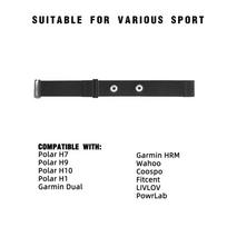Širdies ritmo matuoklio keičiama juosta, suderinama su Polar H7 H9 H10 H1 Garmin Magene jutiklio juosta, dirželis, elastinės krūtinės juostos juoda