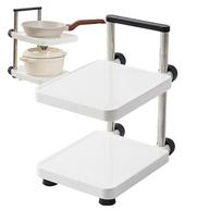 Racks For Kitchen Storage Multifunctional Floor Storage Rack For Kitchen Adjustable Height Display Shelf Non-Slip Storage Rack