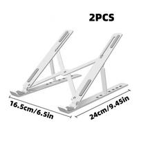 2-Pack Laptop Stand, Foldable Cooling Stand, Portable Storage Adjustable Laptop Stand, Laptop Cooling Stand, Minimalist Accessory, Stylish Laptop Stan
