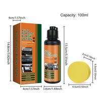 Car Black Trim Restorer 100ml Interior Detailing Protectant Auto Black Trim Restorer for Sedan SUV Truck Dashboard Door Panel geltona