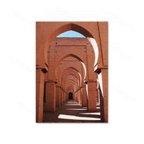 Modern Islamic Architecture Allah Muhammed Moroccan Mosque Quote Poster Wall Art Door Canvas Print Painting Home Decor 21X30cm No Frame
