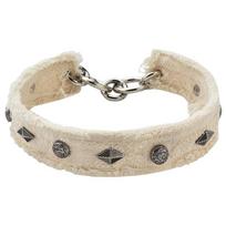 Multi Element Rivet Rough Edge Concealer Collar Women Fashion Personality Fashion Women Collar Neck Chain 38cm beige