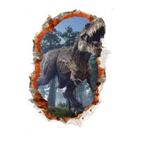 3D dinozaurų sienų lipdukai Lengvai priklijuojami daugkartiniai lipnūs PVC reljefiniai dinozaurų lipdukai Namų puošmenos A