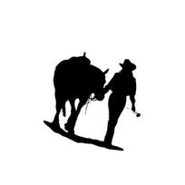 Creative Water Resistant Cowgirl Car Sticker Decal Vehicle Guitar Suitcase Decor juoda