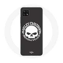 Coque pour Samsung Galaxy A22 5G Harley Davidson Motors Tete de mort