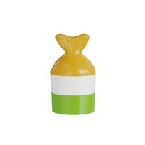 Apsauginio kremo nuo saulės aplikatorius Pildomas apsauginio kremo nuo saulės losjono aplikatorius Nešiojamas aplikatorius vaikams suaugusiems kelionėms green fish tail yellow