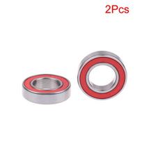 Hibridinis keraminis 6902 2RS guolis 15X28X7 mm 6902RS silicio nitridas dviračiui 15 mm vidinis skersmuo rutuliniai guoliai 2pcs raudona