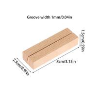 Wood Table Perfume Essential Oils Test Tester Paper Strip Holder Display Stand Clamps Aromatherapy Paper Clips Decoration 8cm