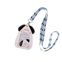 Shape Hollow Transparent Card Holder Girl's Neck Hanging Bus Card ID Card Holder Student Campus Card Holder One Size