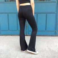 New Trendy Slim Fit Vertical Striped Wide Leg Pants with Pockets Casual Plus Size Pants S