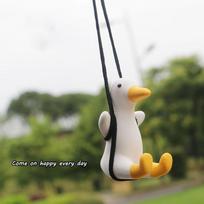 Swing Duckling Pendant Car Cartoon Creative Decorations Car Rearview Mirror Aromatherapy Ornaments Swing duck balta