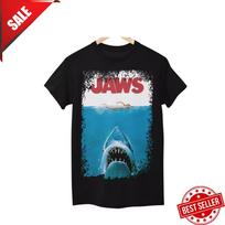 Vintažinis Retro Jaws Unisex Klasikinio Filmo Plakatas Marškinėliai, - Gerbėjo Marškinėliai KARŠTAS DAUGIAUSIAI PERKAMAS Unisex Marškinėliai XXL