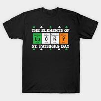 Men Black Print T-shirt St-Patricks No-Cut Transfer Paper Print Cotton Tshirt XL juoda