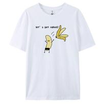 Banana Summer Essential Pure Cotton TShirt with Short Sleeves and Round Neck S