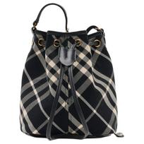 Burberry checked raišteliu pintinė rankinė, Juoda smėlio spalvos languota drobė su odos apvadu rankinė per petį, Dizainerio rankinė per petį kasdieniam įvaizdžiui, Kelionėms 80950571 Shopping Bag Set(Basic Set+Shopping Bag)