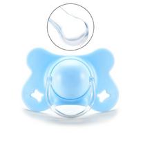 Baby for Butterfly Flat Teat Silicone Sleep Pacifier Newborn Boys Girls Chew Supplies Flat Round for Head white