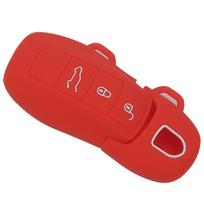 Jingyuqin 3 Buttons Remote Silicone Rubber Car Key Fob Cover Case Sticker For Porsche Boxster Cayman Macan Panamera Cayenne 911