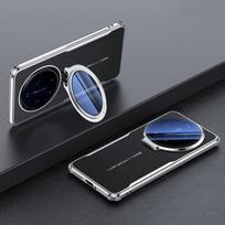 Metal Camera Lens Holder Plating Vegan Leather Phone Back Case for Xiaomi 17 Ultra Slim Soft Bumper Cover For Xiaomi 17 Ultra 5G 6.82"&Opp Bag juoda