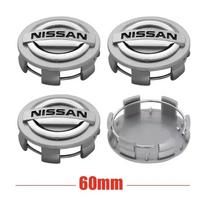 ADL2  For Nissan Qashqai Juke Pulsar 4Pcs 54/60MM Wheel Center Caps Badge Logo Car Hub Rim Cover Emblem Styling Auto Accessories