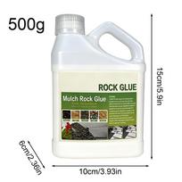 rock glue 500g Mulch Rock Adhesive Pea Gravel Sticky Rock Glue Fast Drying Spray Outdoor Yard Patio Stones Landscape Adhesive