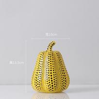 Moliūgas Kusama Yayoi Ornamentai Moderni Skulptūra Taškuota Pelėda Paukštis Menas Namų Interjero Dekoras Biuro Menas Vestuvės Kalėdos