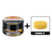 80g Black Car Interior Scratch Repair Wax Plastic Polishing Restorer Suitable for Dashboard, Door Panels, Trunk, and Center Console